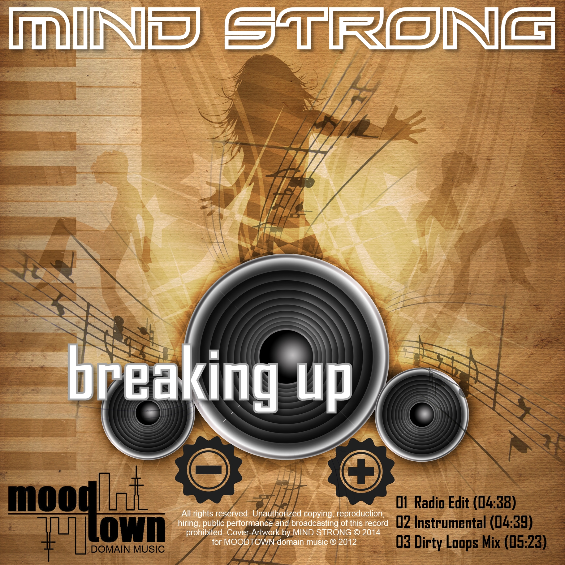Cover of MIND STRONGs single release BREAKING UP